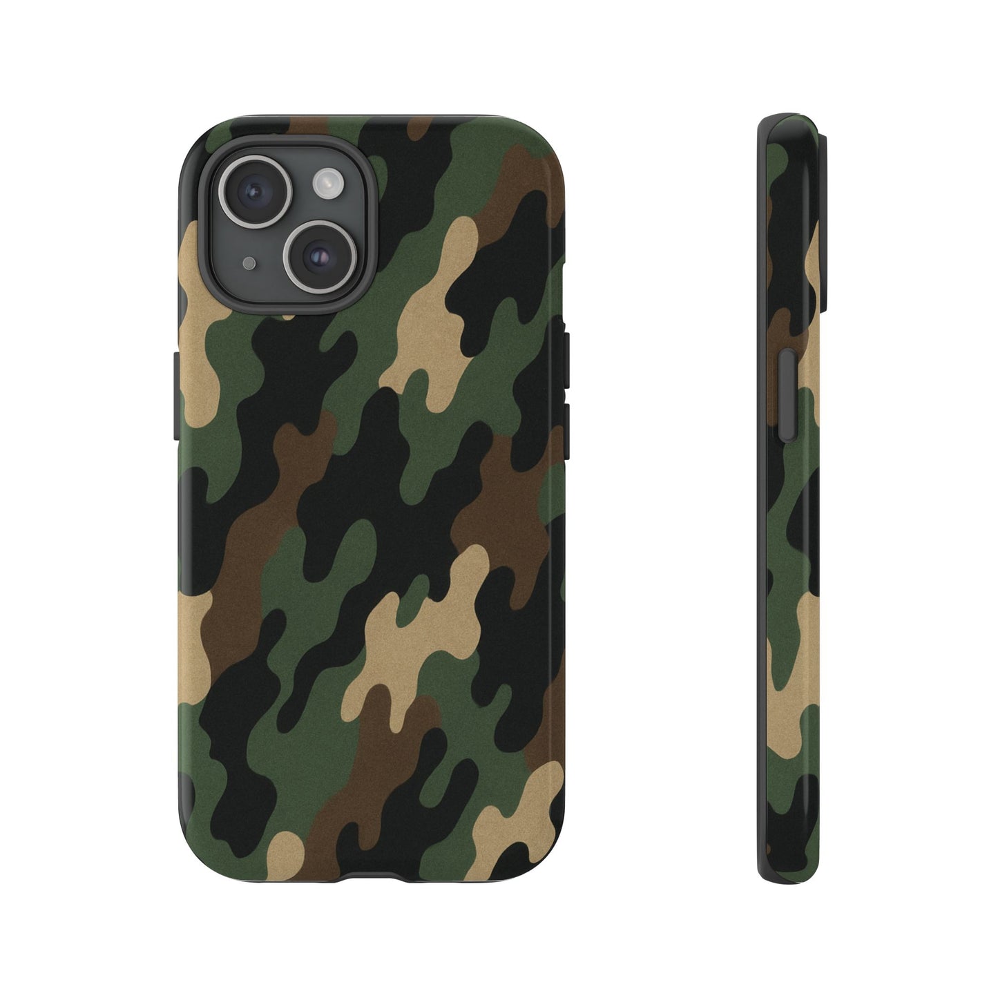 Camouflage Phone Case, Tough Cases, Military Style, Unique Phone Accessories, Gift for Him, Durable Phone Cover - TRV