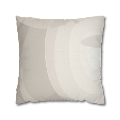 Neutral Abstract Swirl Pillowcase | Square Pillowcase, Spun Polyester