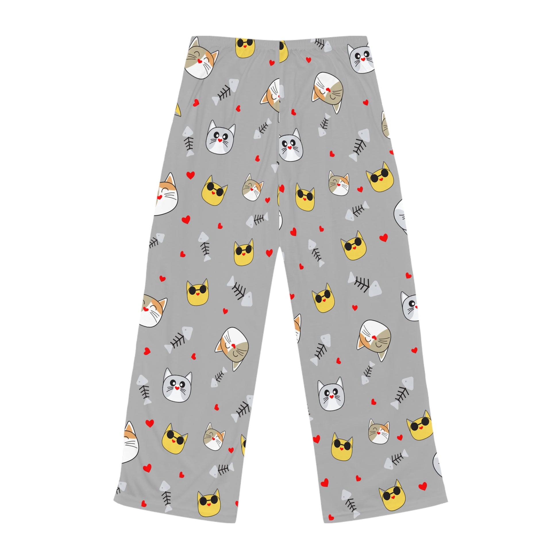 Cozy Cat-Themed Women's Pajama Pants | Cute Sleepwear, Relaxation, Gifts for Cat Lovers, Pajama Party, Lounge Wear - TRV