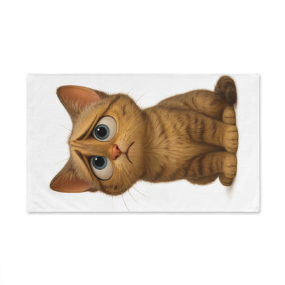 Cute Cat Hand Towel - Adorable Kitchen Decor, Pet Lover Gift, Funny Cat Towel, Cat-Themed Home Essentials, Animal Lover's Gift