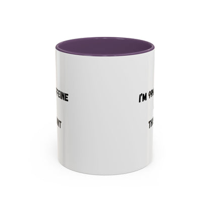 I'm 99% Caffeine Coffee Mug - Funny Gift for Coffee Lovers, Black Accent Mug, Office Humor, Caffeine Addict, Birthday Gift