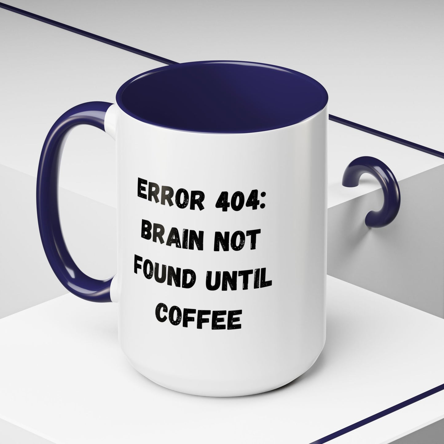 Error 404 Coffee Mug - Perfect for Your Daily Brew, Gift for Programmers, Humor for Coffee Lovers, Office Desk Decor, Nerdy Kitchenware