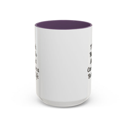 Cat Lover's Accent Coffee Mug - I Work Hard So My Cat Can Have a Better Life