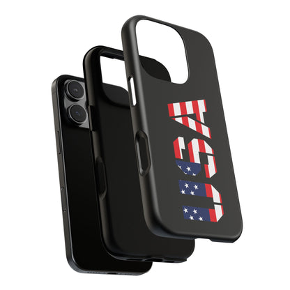 USA Flag Phone Case, Tough Phone Cover, Patriotic Gift, Independence Day Accessory, American Pride Mobile Case - TRV