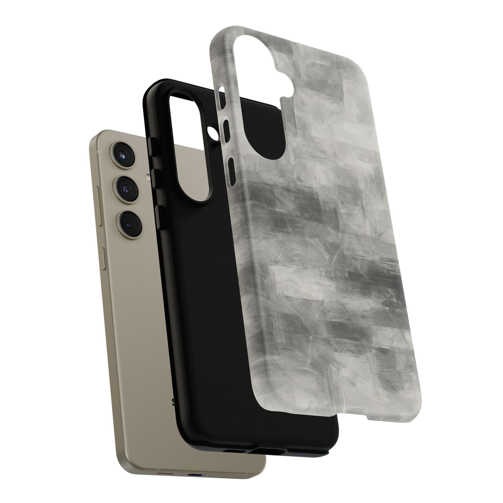 Stylish Phone Case for Tough Protection, Marble Grey Design, Customizable Gift for Her, Unisex Mobile Accessory, Birthday Present, [...] - TRV