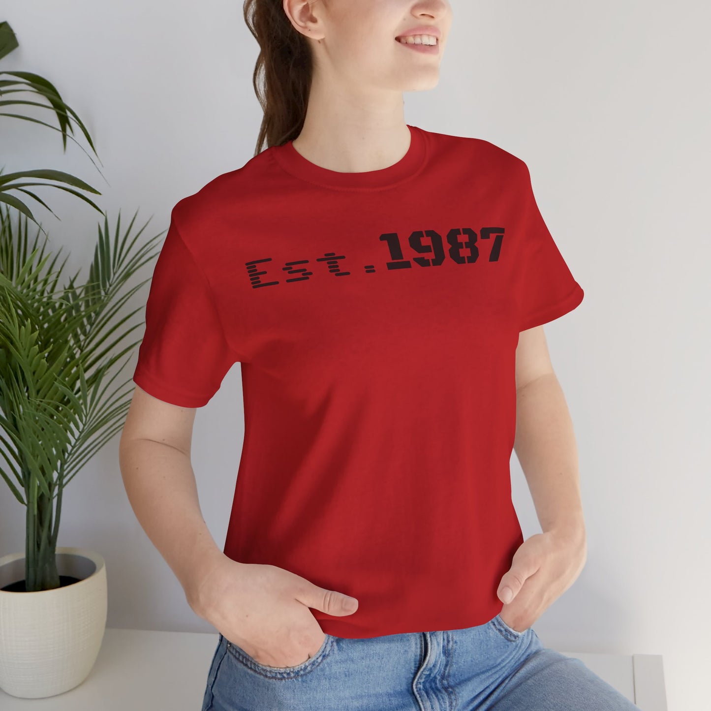 Est. 1987 Unisex Tee - Vintage Style Shirt, 80s Birth Year Gift, Casual Wear, Birthday T-Shirt, Retro Graphic Tee