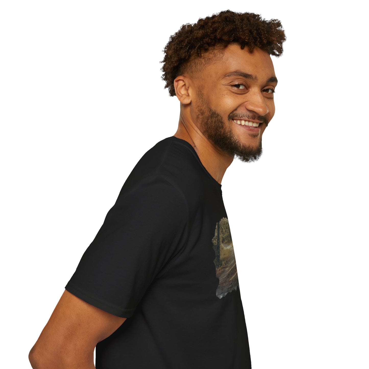 Nature-Inspired Unisex Softstyle T-Shirt, Eco-Friendly Fashion, Outdoor Lover Tee, Gift for Nature Enthusiasts, Casual Everyday Wear
