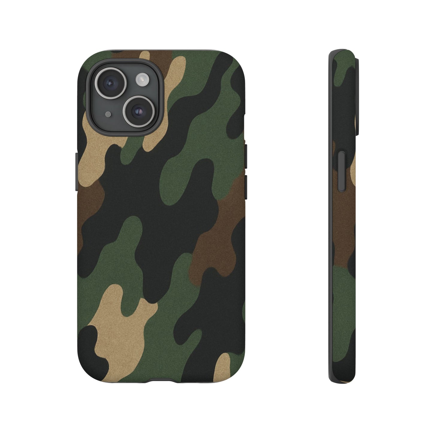 Camouflage Phone Case, Tough Phone Cover, Military Style Accessory, Protective Case for Men, Gifts for Soldiers - TRV