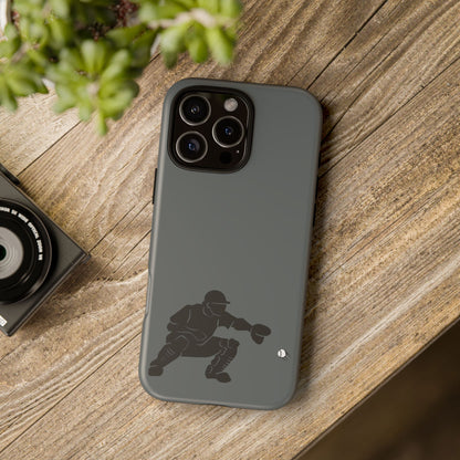 Baseball Catcher Phone Case, Sports Phone Accessory, Tough Cases, Gift for Athletes, Sports Fan Merchandise, Unique Design - TRV