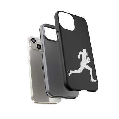 Football Player Phone Case, Tough Cases, Sports Phone Cover, Gift for Athletes, iPhone & Samsung Accessories, Running Player Design - TRV