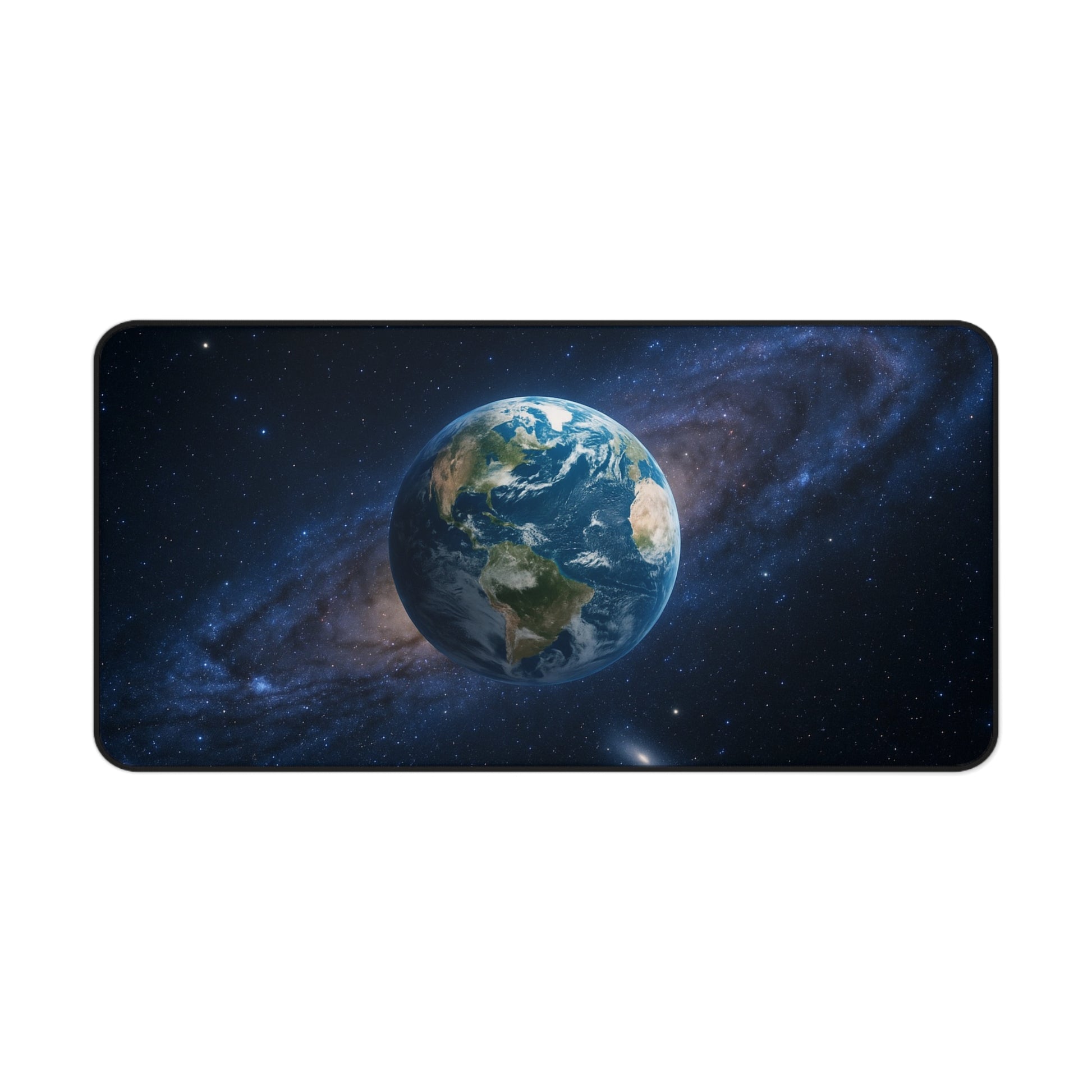 Earth in Galaxy Desk Mat | Space Planet Mousepad - TRV