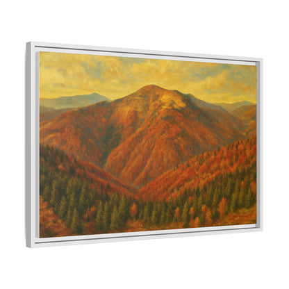 Autumn Landscape Wall Art, Cozy Home Decor, Nature Print, Framed Canvas, Fall Decorations, Gift Idea for Art Lovers - TRV