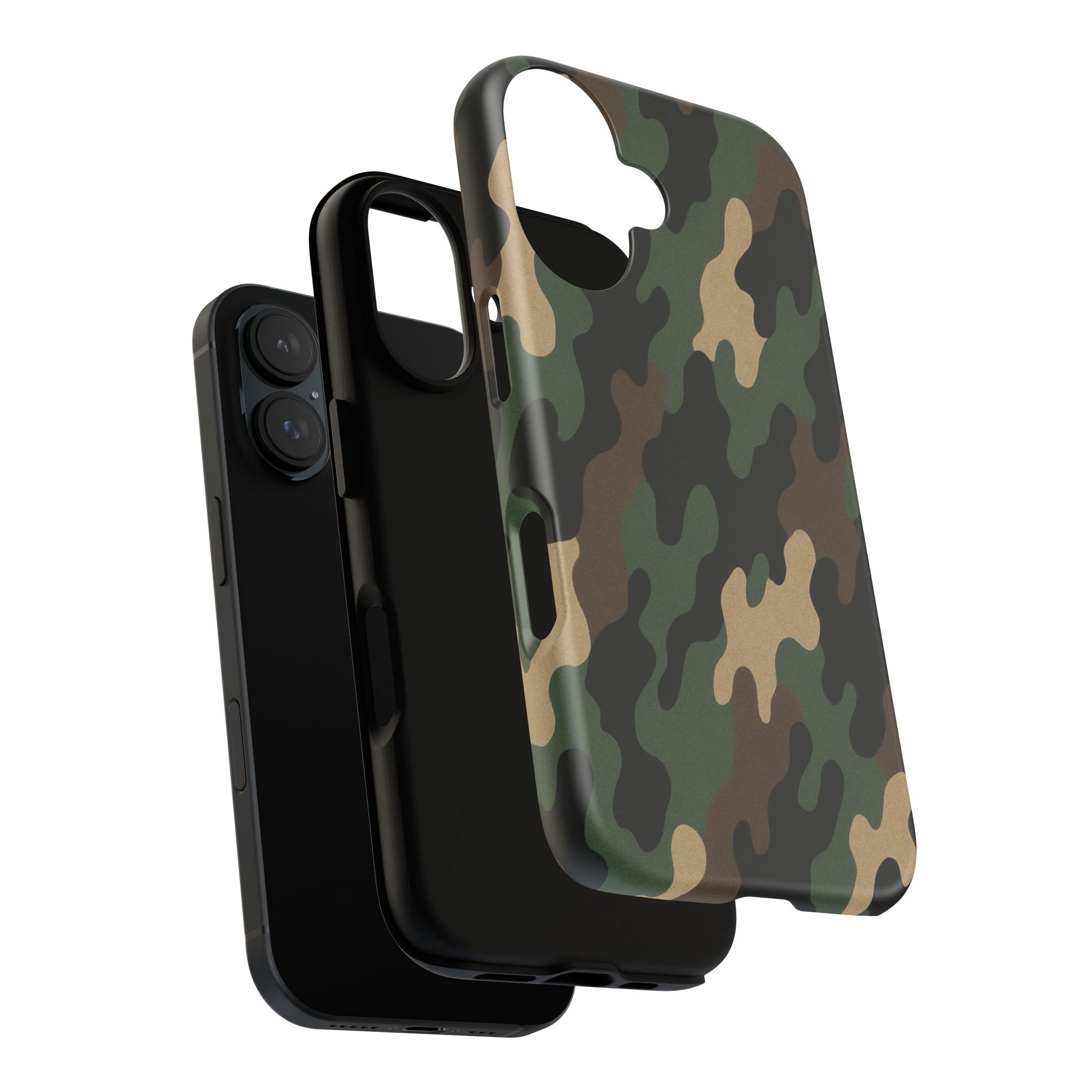 Camouflage Phone Case, Tough Cases, Military Style, Unique Phone Accessories, Gift for Him, Durable Phone Cover - TRV