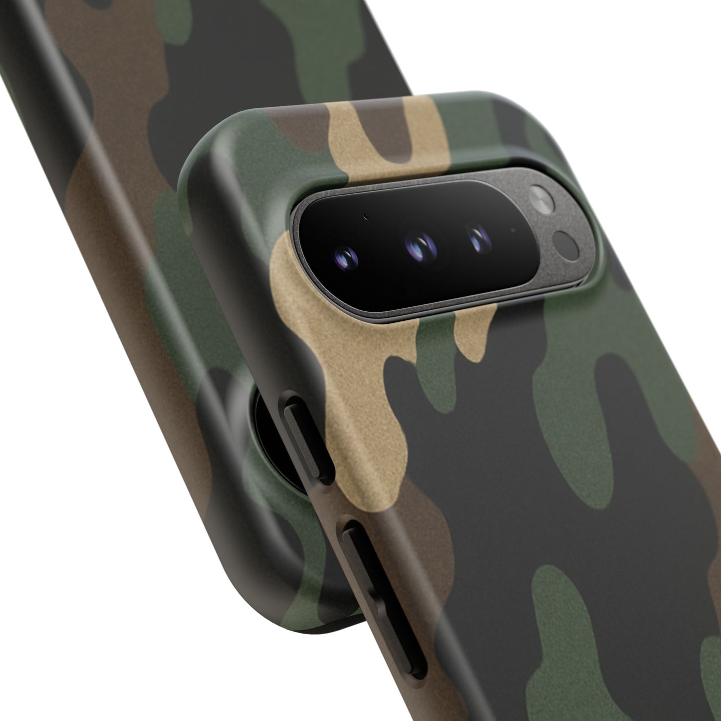 Camouflage Phone Case, Tough Phone Cover, Military Style Accessory, Protective Case for Men, Gifts for Soldiers - TRV