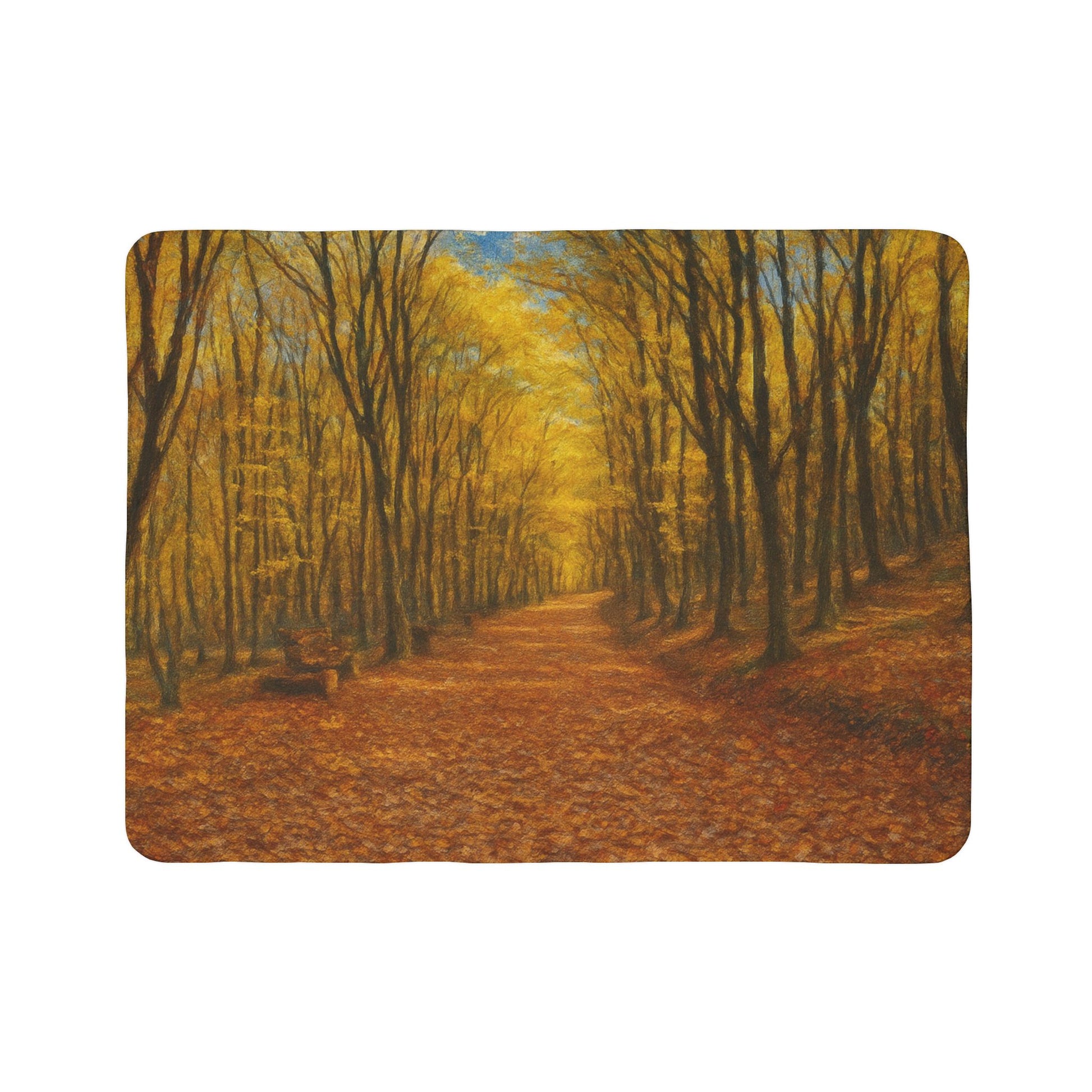 Cozy Autumn Fleece Sherpa Blanket - Perfect for Fall Decor, Gifts, Snuggling, Outdoor Adventures, or Home Comforts - TRV