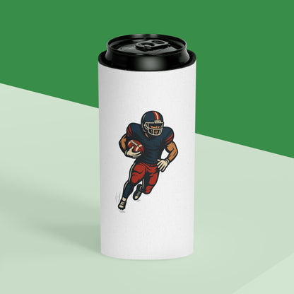 Football Player Can Cooler | Sports Fan Gift, Tailgate Accessories, Game Day Drink Holder, Party Favor, Football Party Decor