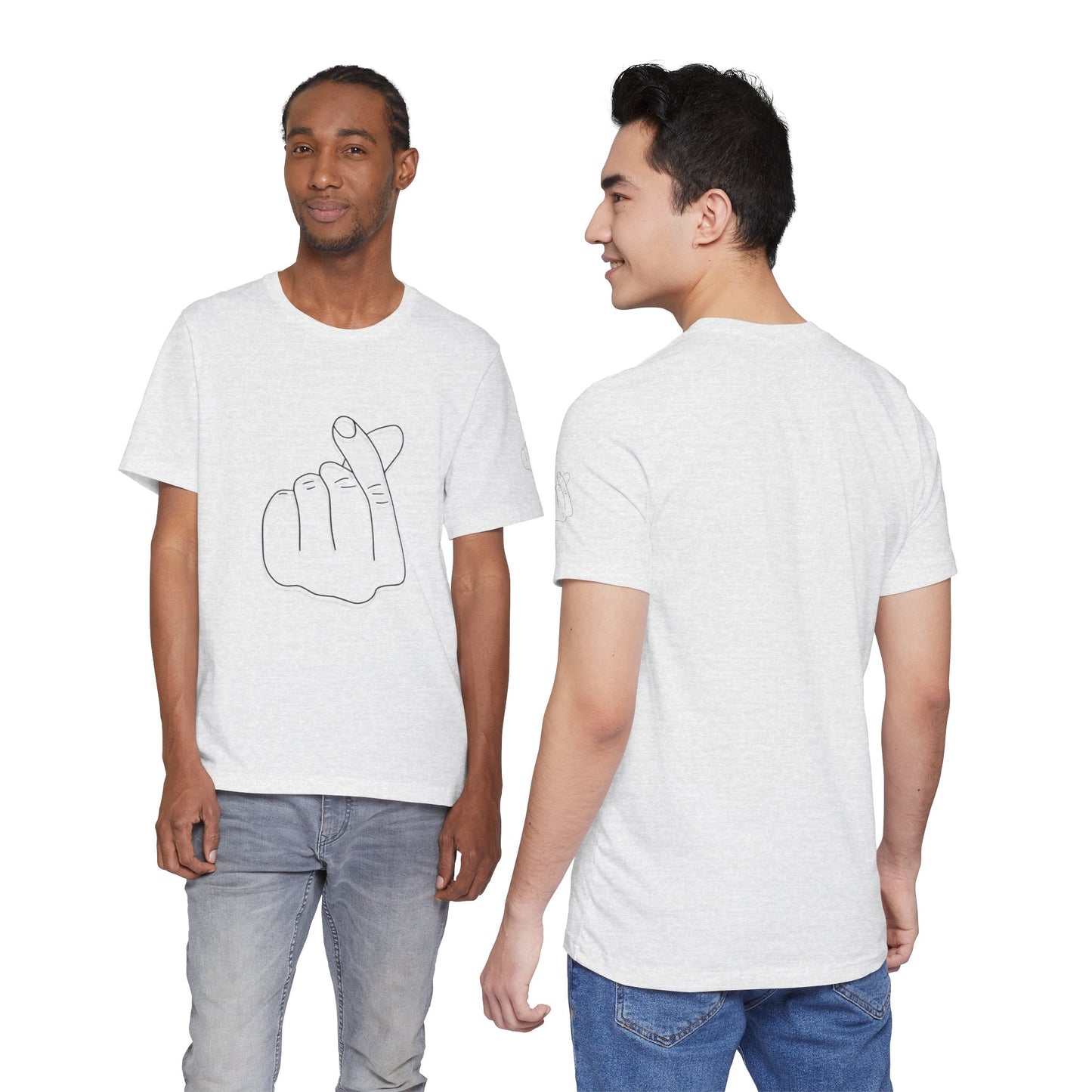 Minimalist Hand Sign Unisex Tee | Casual Everyday Wear | Perfect for Gift Givers