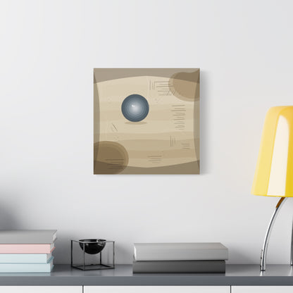 Abstract Warm Desert Field Matte Canvas