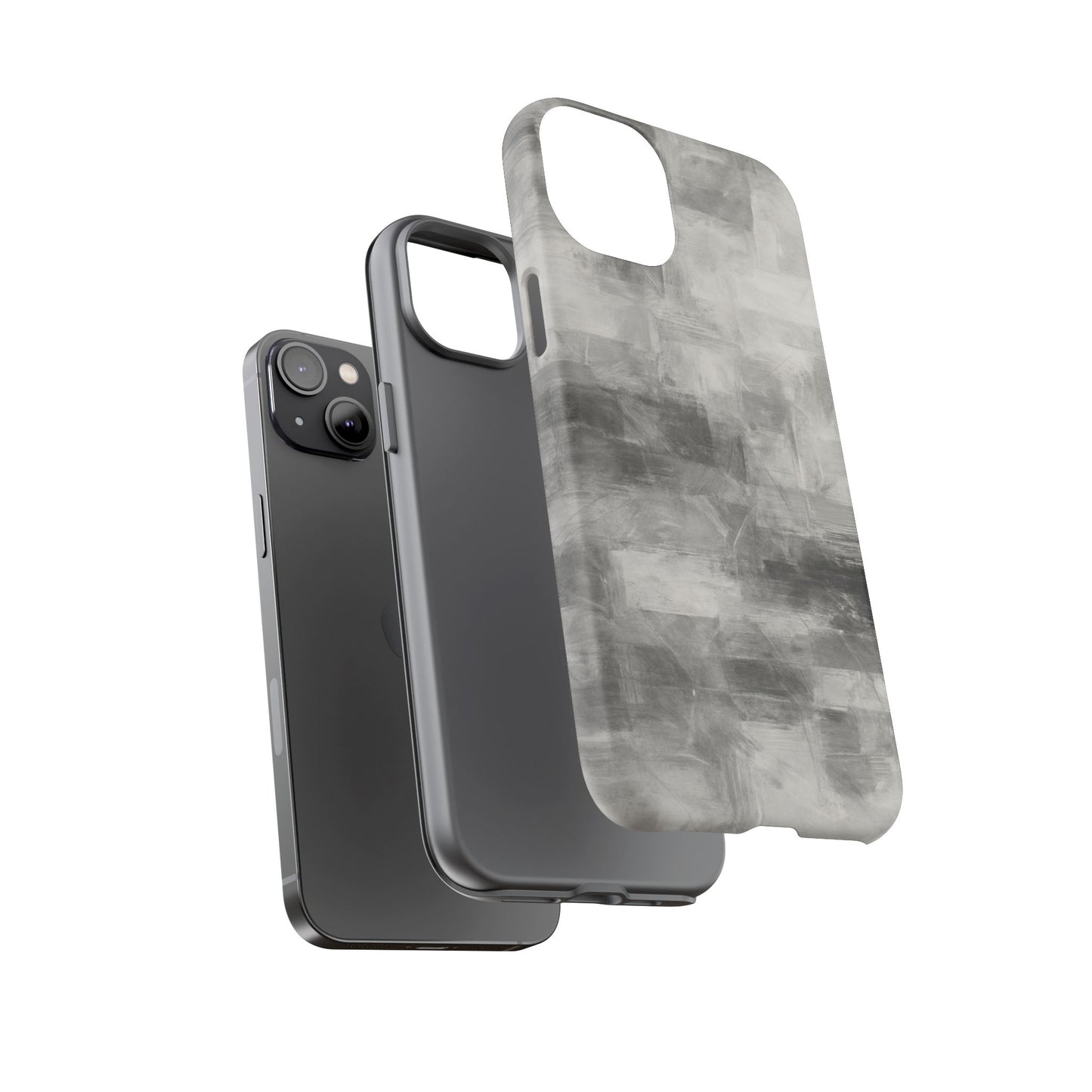 Stylish Phone Case for Tough Protection, Marble Grey Design, Customizable Gift for Her, Unisex Mobile Accessory, Birthday Present, [...] - TRV