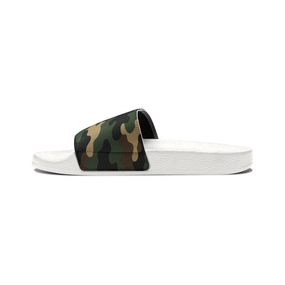 Camouflage Men's Slip-On Sandals | Casual Comfort Footwear for Summer, Beach Days, Outdoor Activities, Gifts for Him, Fashionable Slides - TRV