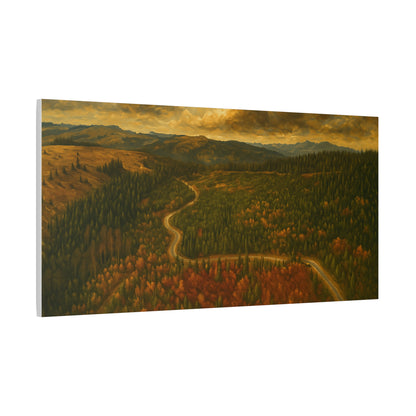 Stretched Canvas Art, Scenic Landscape Wall Decor, Nature Painting for Home, Rustic Room Accent, Gift for Nature Lovers - TRV