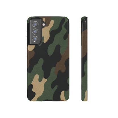 Camouflage Phone Case, Tough Phone Cover, Military Style Accessory, Protective Case for Men, Gifts for Soldiers - TRV