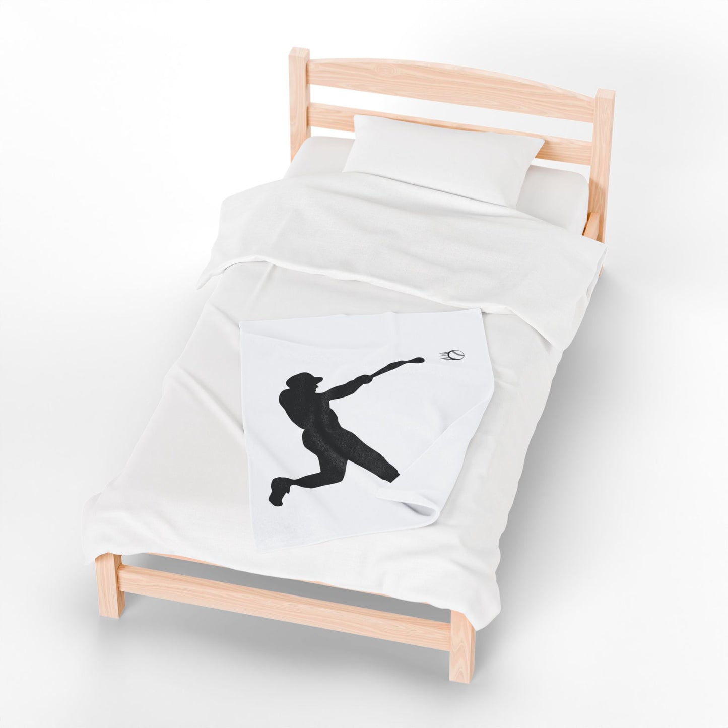 Baseball Velveteen Plush Blanket, Cozy Sports Throw, Soft Blanket for Fans, Great Gift for Baseball Lovers, Home Decor - TRV