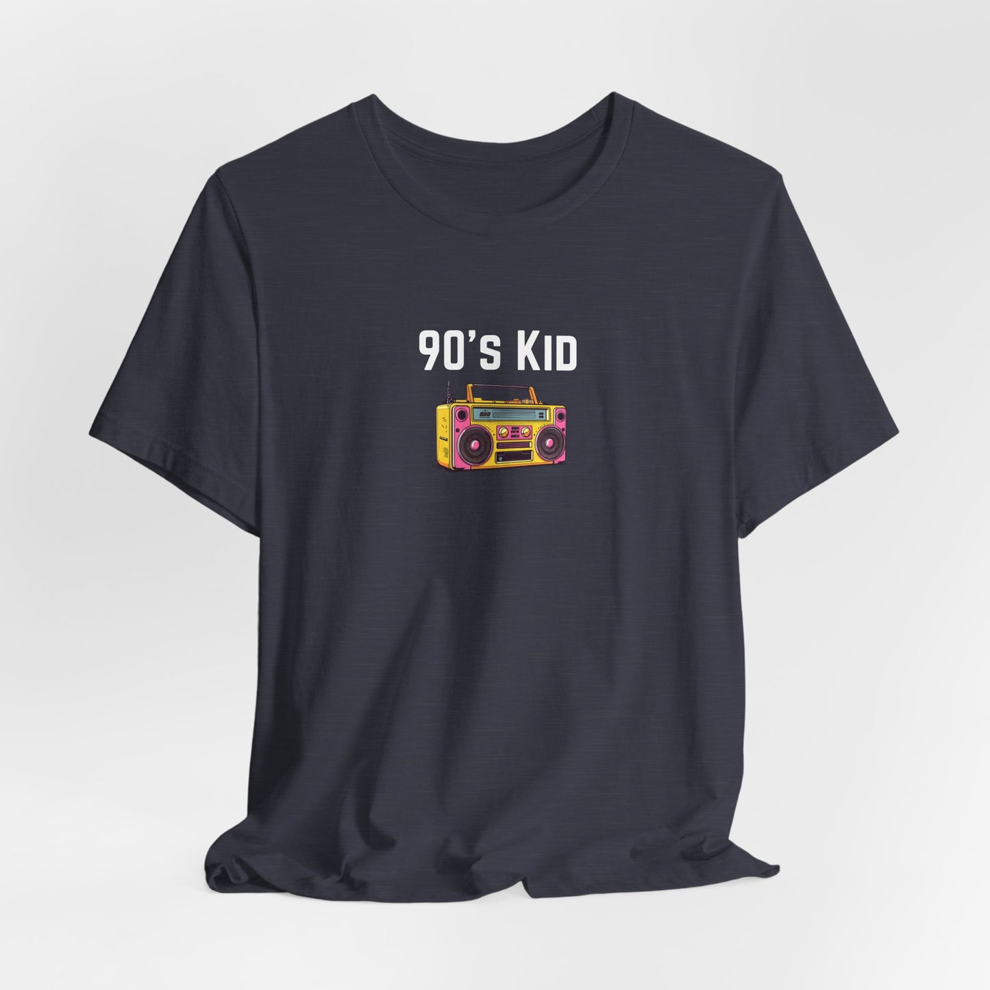 Retro Boombox Tee — 90s Kid Graphic T-Shirt