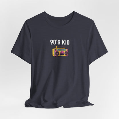 Retro Boombox Tee — 90s Kid Graphic T-Shirt