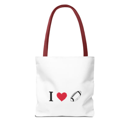 Football Lover's Tote Bag - Perfect for Game Day, Sports Events, Gifts for Fans, Eco-Friendly Carryall, Personal Use, Travel Bag - TRV
