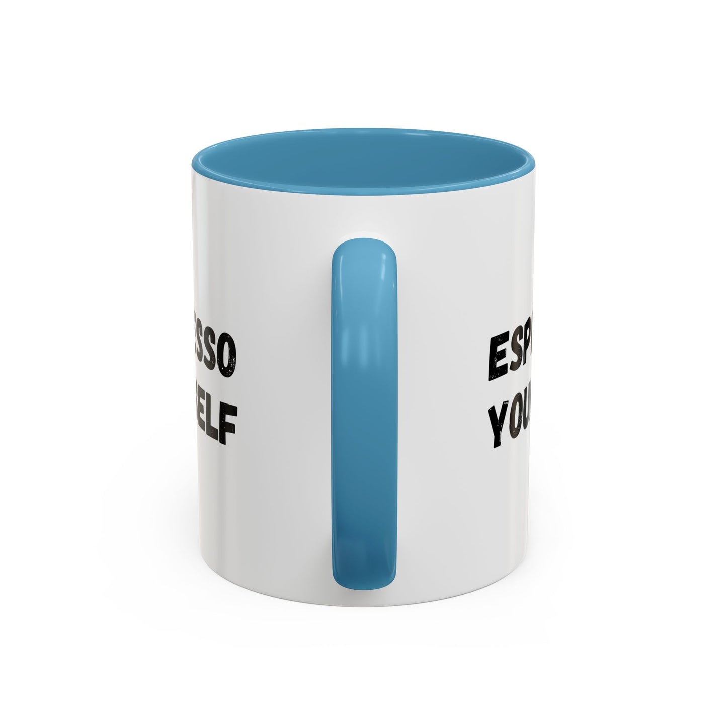 Espresso Yourself Coffee Mug - Fun Black Accented Mug for Coffee Lovers, Great Gift for Birthdays, Christmas, and Housewarming