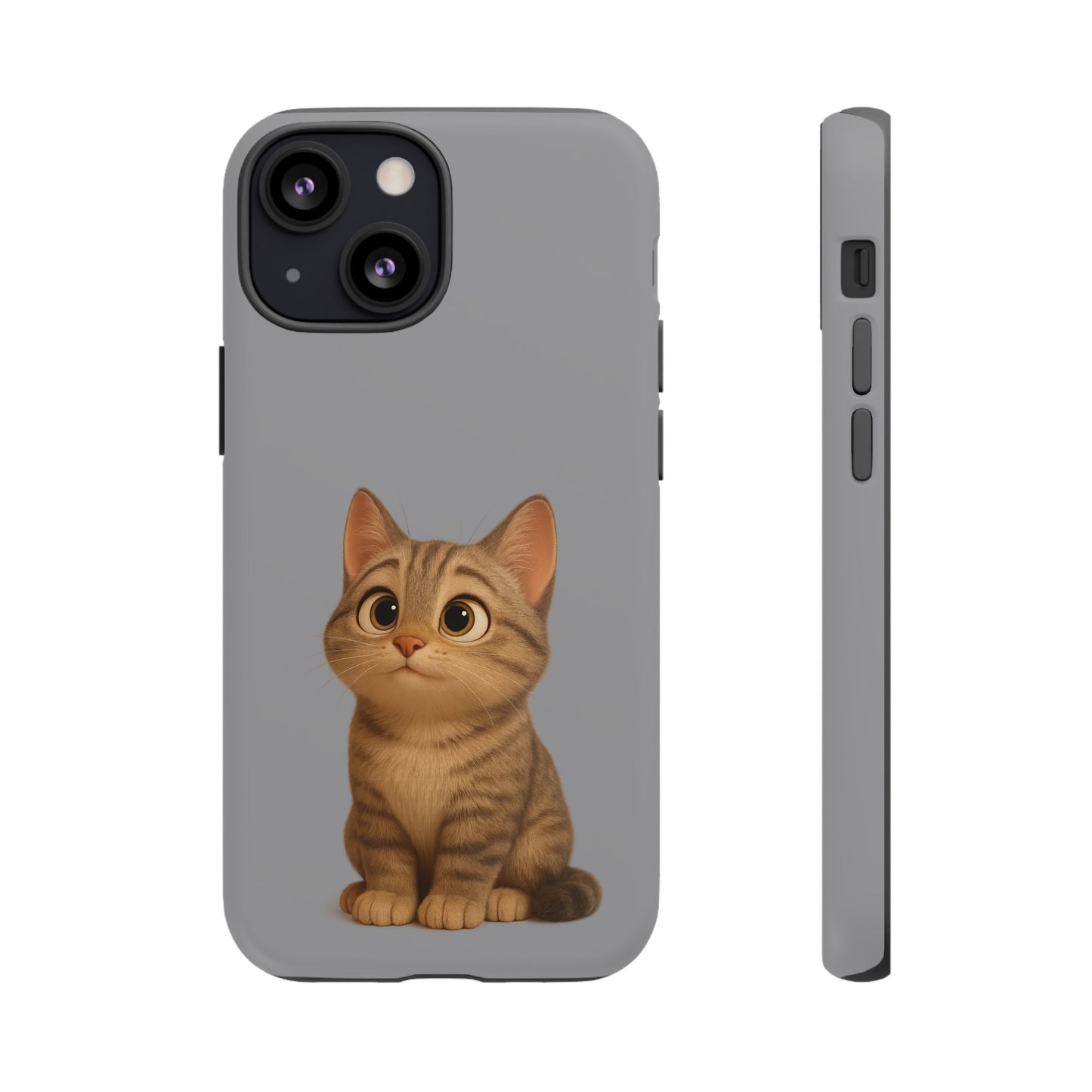 Cute Cat Phone Case, Kawaii Pet Accessory, Gift for Cat Lovers, Animal Phone Cover for Kids, Unique Kitty Design, Birthdays, Holidays - TRV