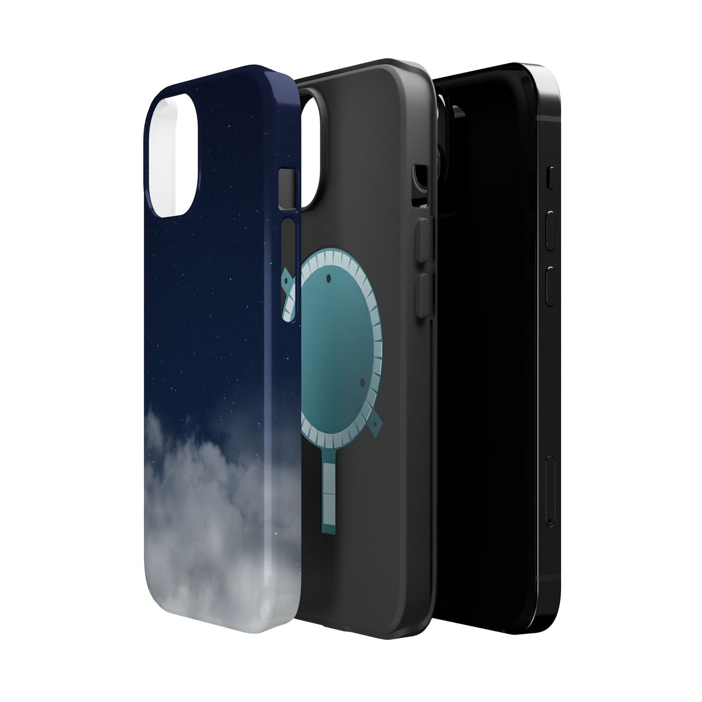 Night Sky Magnetic Impact-Resistant Phone Case — Foggy Cloud Design