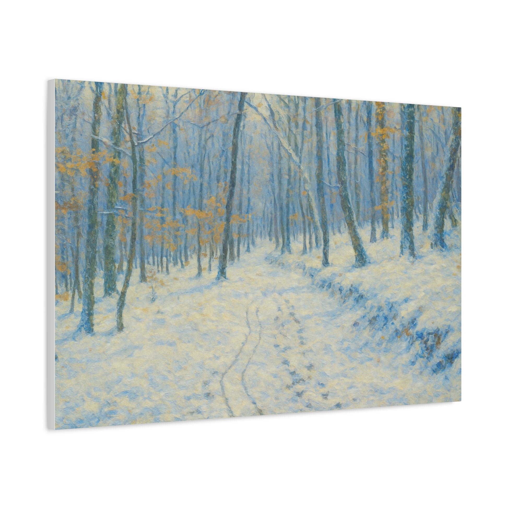 Winter Wonderland Canvas Art, Stretched Canvas Wall Decor, Home Decor, Art for Living Room, Gift for Nature Lovers, Cozy Winter Vibes - TRV