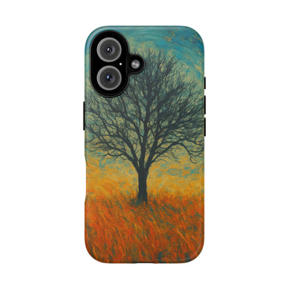 Artistic Phone Case with Tree Design, Nature Lover Gift, Unique Phone Cover, Holiday Present, Eco-friendly Tech Accessories - TRV