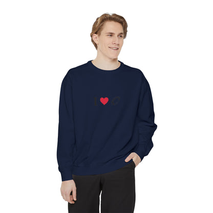 Unisex Sweatshirt, I love Football, Cozy, Perfect for Everyday Wear, Gift Idea for Friends, Couples, and Special Occasions - TRV