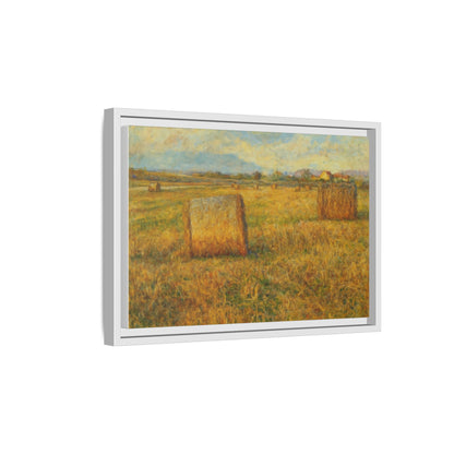 Framed Matte Canvas Wall Art - Rustic Farm Landscape, Country Decor, Home Gallery, Gift for Nature Lovers, Housewarming Decor - TRV