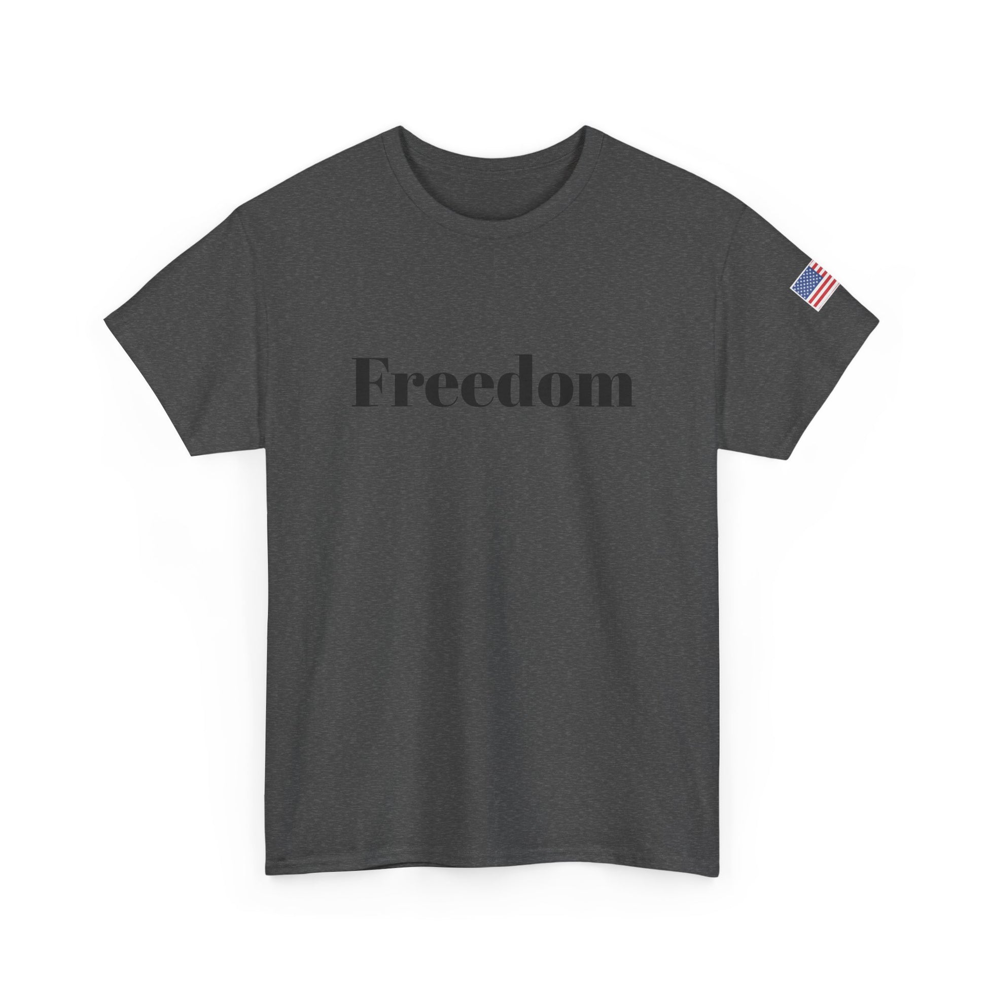 Freedom script tee | T-Shirt, American flag sleeve - TRV