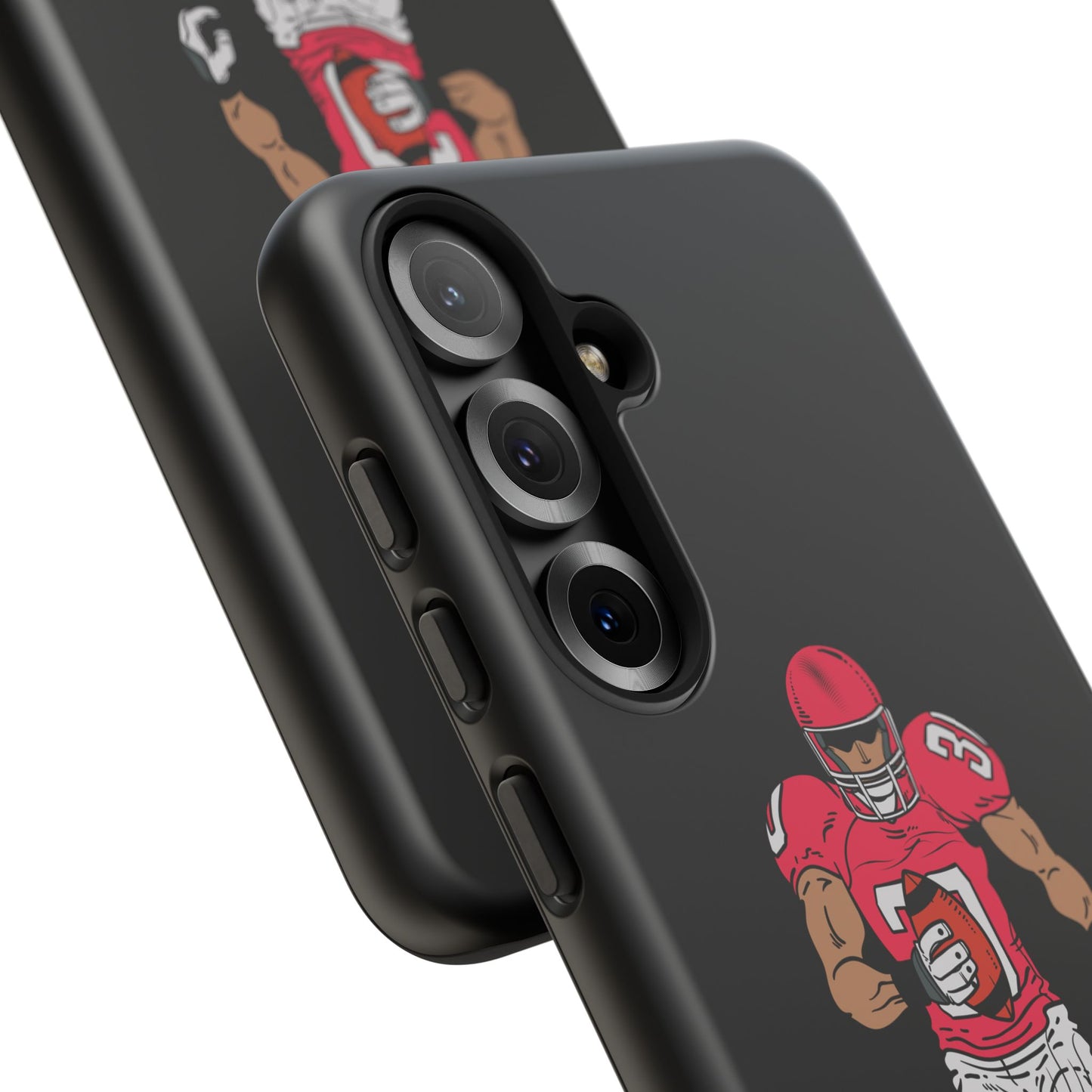 Football Player Tough Phone Case – Protective Black Sports iPhone Case