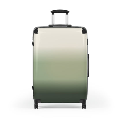 Gradient Green Carry-On Suitcase — Ombre Travel Luggage