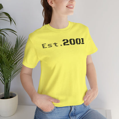 Est. 2001 Unisex Tee - Timeless Casual Wear, Birthday Gift, Nostalgic Fashion, Everyday Comfort, Trendy Streetwear