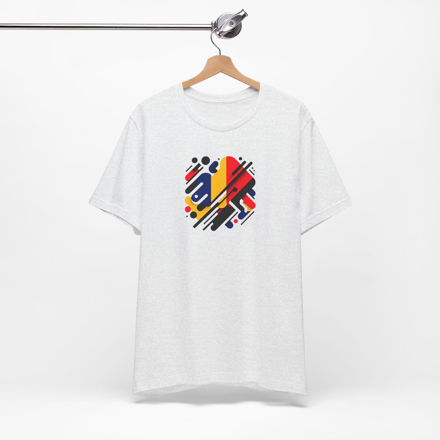 Artistic Heart Unisex Jersey Tee - Vibrant Graphic Tee, Casual Wear, Gift for Art Lovers, Birthday Surprise, Everyday Comfort - TRV
