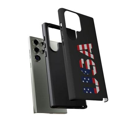 USA Flag Phone Case, Tough Phone Cover, Patriotic Gift, Independence Day Accessory, American Pride Mobile Case - TRV