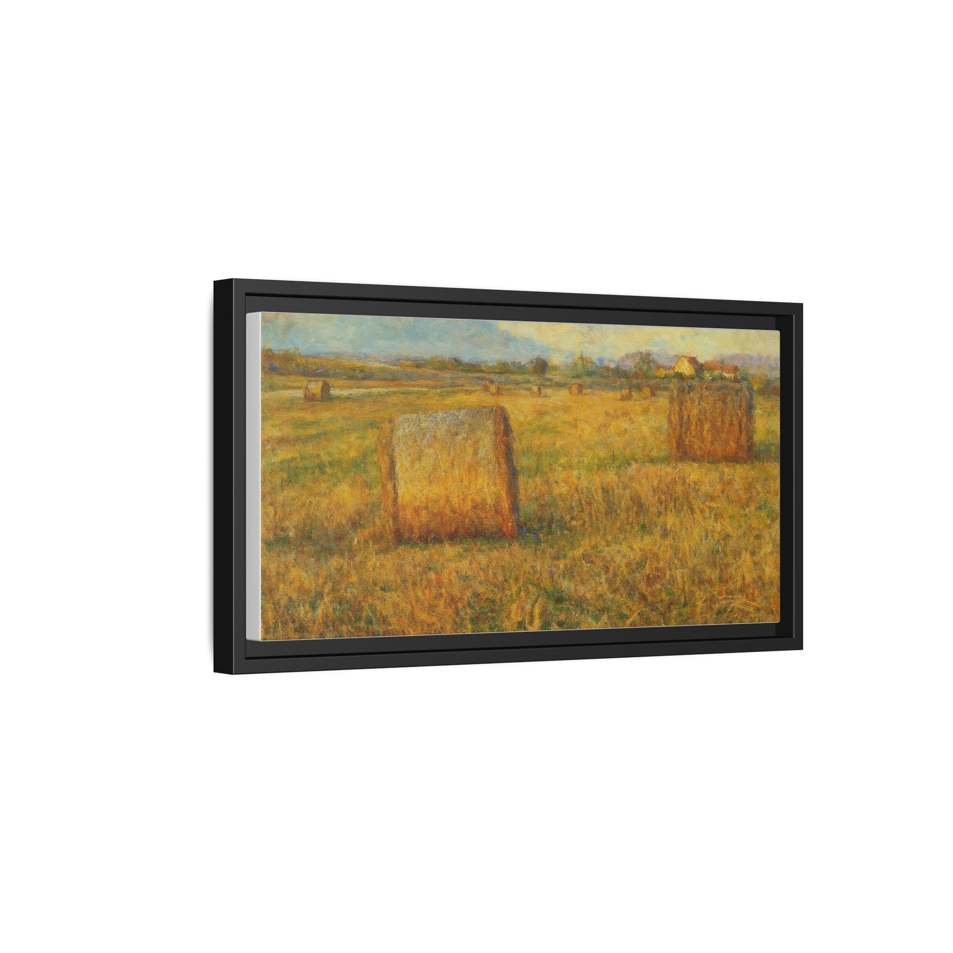 Framed Matte Canvas Wall Art - Rustic Farm Landscape, Country Decor, Home Gallery, Gift for Nature Lovers, Housewarming Decor - TRV