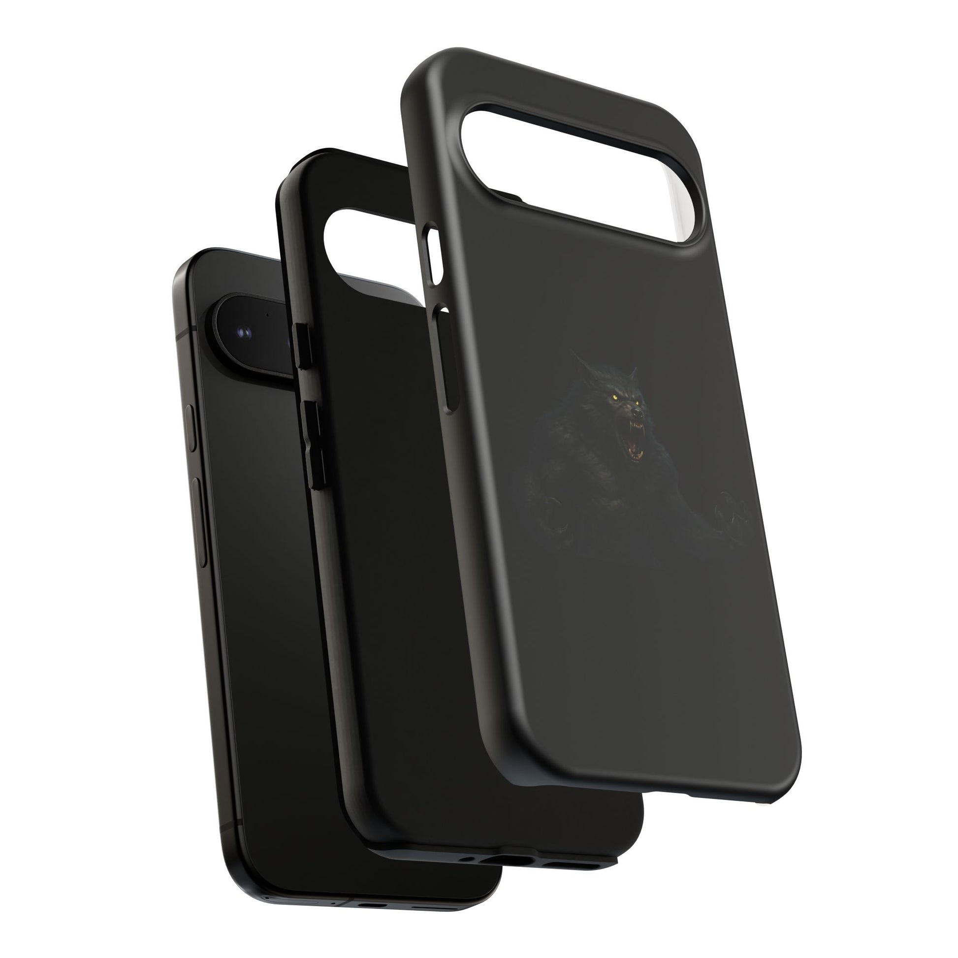 Werewolf Phone Case, Tough Cases, Black Panther Design, Gift for Animal Lovers, Phone Accessories, Fierce Phone Protection - TRV