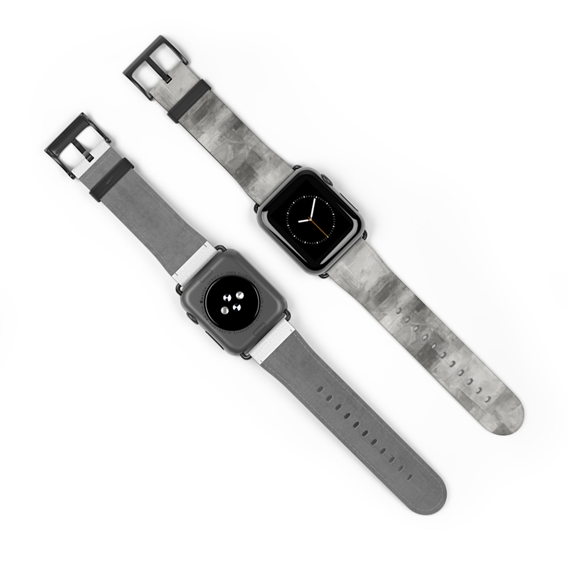 Gray Watercolor Camouflage Watch Band | Neutral Abstract Apple Watch Strap - TRV