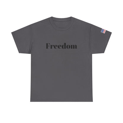 Freedom script tee | T-Shirt, American flag sleeve - TRV