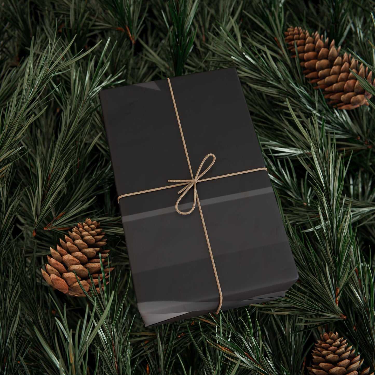 Geometric Shapes Black & Gray Wrapping Paper | Gift Wrap Roll