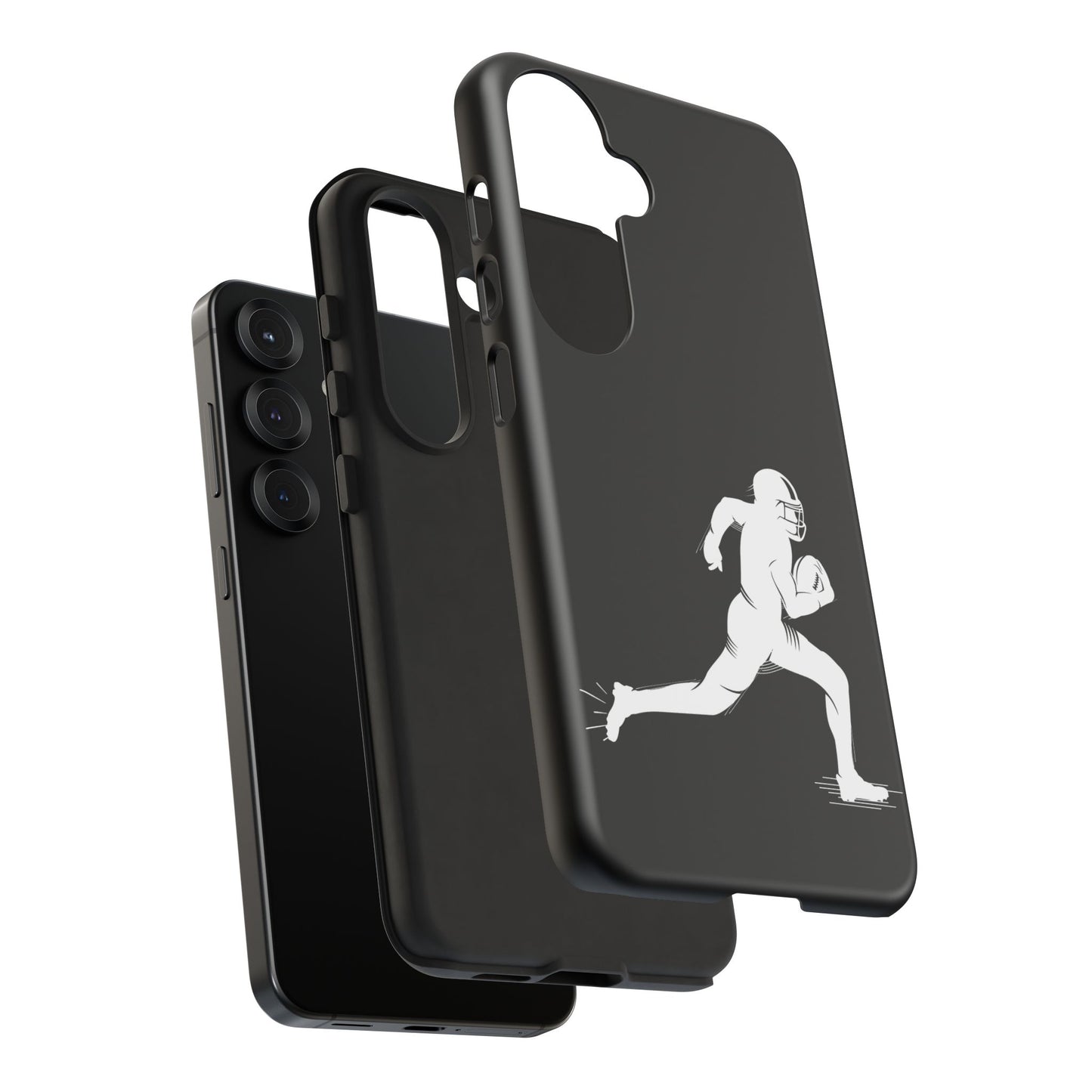 Football Player Phone Case, Tough Cases, Sports Phone Cover, Gift for Athletes, iPhone & Samsung Accessories, Running Player Design - TRV