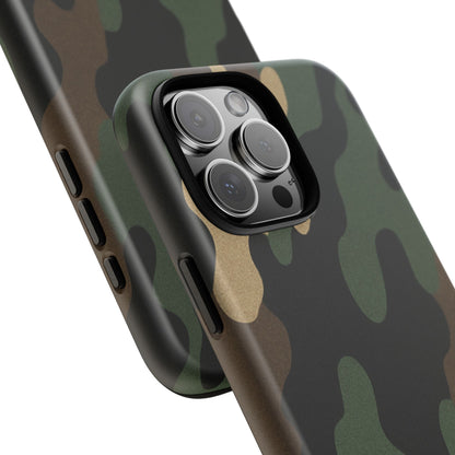 Camouflage Phone Case, Tough Phone Cover, Military Style Accessory, Protective Case for Men, Gifts for Soldiers - TRV